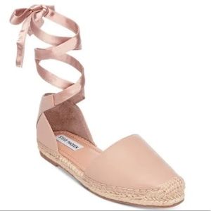 Steve Madden Roses espadrille leather flats.